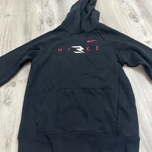 Nike Black Hoodie with Red and White Accents